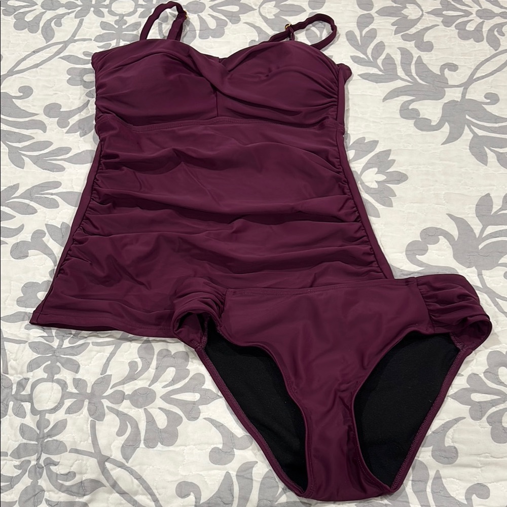 Elegant Plum Women's Swimwear Set